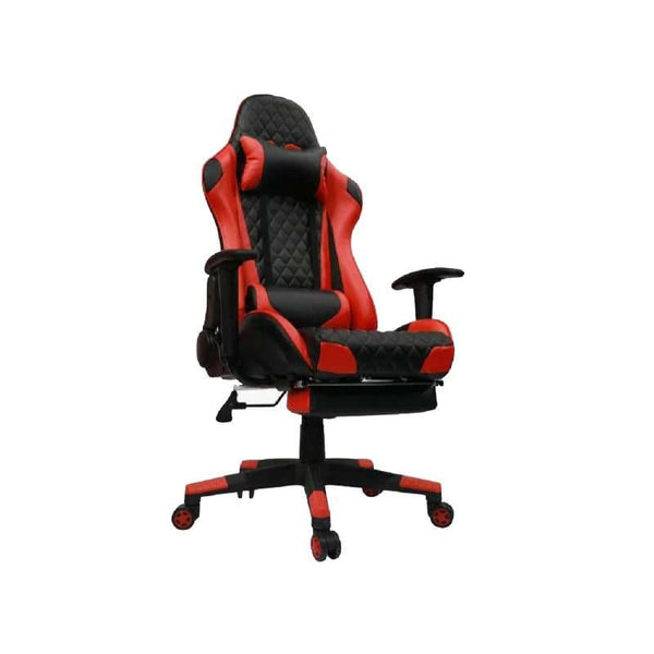High Back Ergonomic Tsunami Gaming Chair With Leg Support - 29.7x21x21 cm - 27-55-8890-Red - ZRAFH