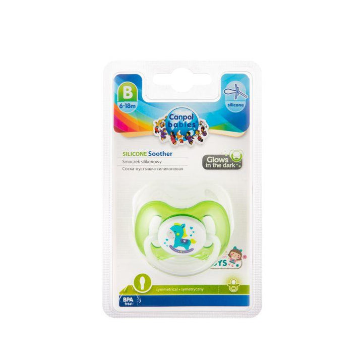 Canpol babies Silicone Symmetrical Soother - 6-18m - ZRAFH