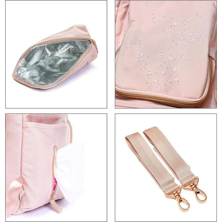Little Story Jewel Diaper Bag - Rose Gold - Zrafh.com - Your Destination for Baby & Mother Needs in Saudi Arabia