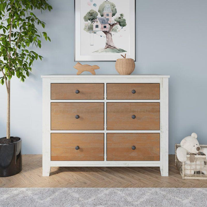 Kids Dresser: 105x46x83 Wood, Beige by Alhome - Zrafh.com - Your Destination for Baby & Mother Needs in Saudi Arabia