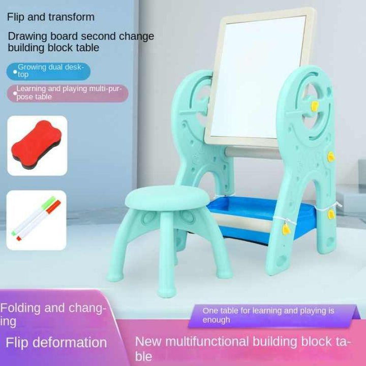 Dreeba Multi functional building block table + Drawing Board - Zrafh.com - Your Destination for Baby & Mother Needs in Saudi Arabia