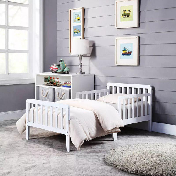 Kids' White MDF Bed: Timeless Simplicity, 120x200x140 cm by Alhome - 110112743 - Zrafh.com - Your Destination for Baby & Mother Needs in Saudi Arabia