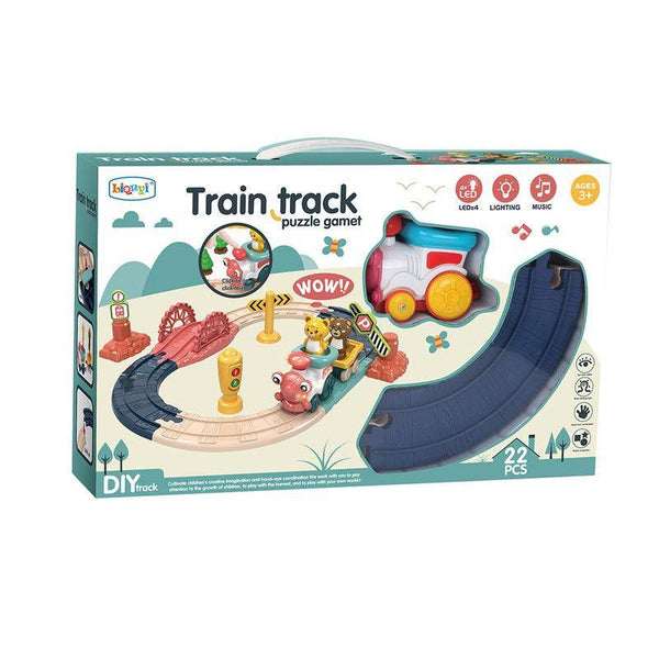 Family Center Animals Train Track With light & Music - 12-2090353 - ZRAFH