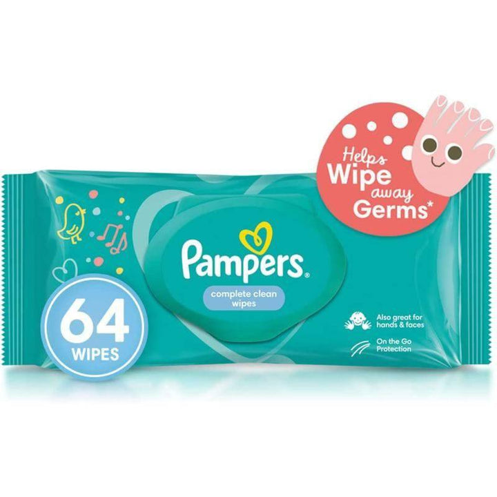 Pampers Complete Clean Baby Wipes - 64 Wipes - ZRAFH