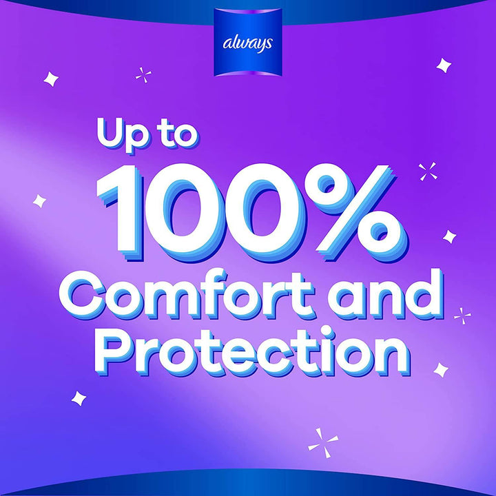 Always Cool & Dry, No Heat Feel, Maxi Thick, Large Sanitary Pads With Wings, 30 Pads - ZRAFH