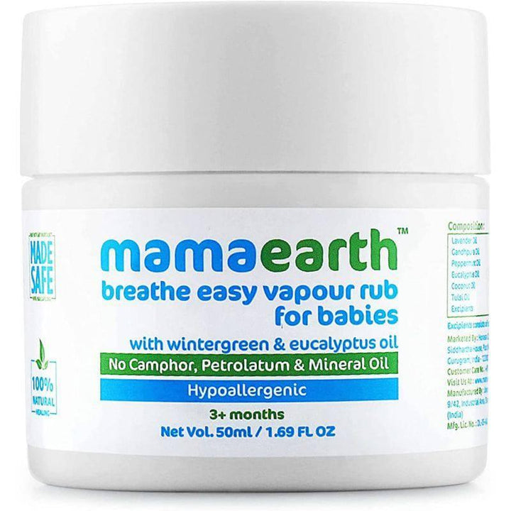 Mama earth Ointment Breathe Easy Vapour Rub - 50ml - ZRAFH