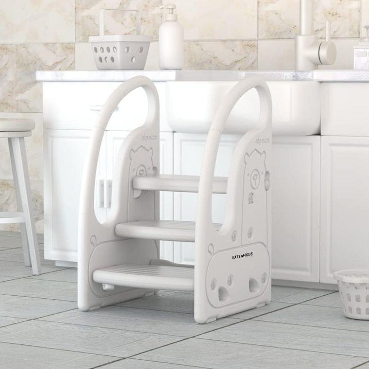 Eazy Kids 3 Step Stool - Grey - Zrafh.com - Your Destination for Baby & Mother Needs in Saudi Arabia
