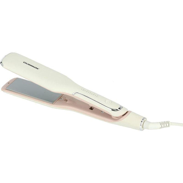 Olsenmark Hair Straightener - White and Pink - OMH4073 - Zrafh.com - Your Destination for Baby & Mother Needs in Saudi Arabia
