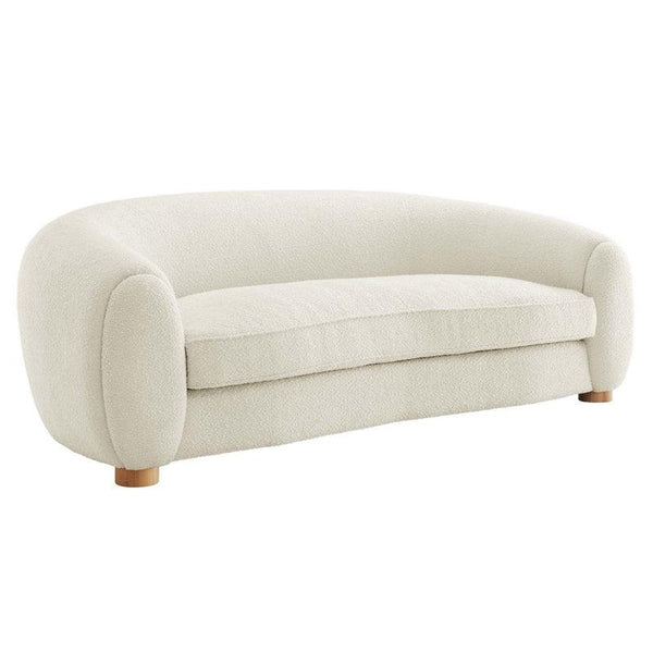 3-Seater Bouclé Sofa in Classic White By Alhome - Zrafh.com - Your Destination for Baby & Mother Needs in Saudi Arabia