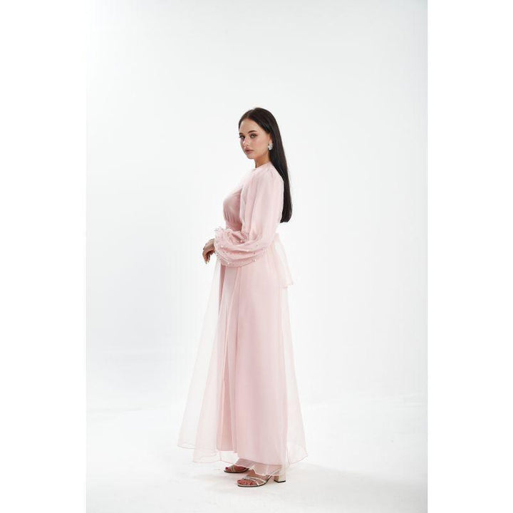 Londonella Women's Long Summer Dress With Flowing Long Sleeves - Pink - Lon100309 - Zrafh.com - Your Destination for Baby & Mother Needs in Saudi Arabia