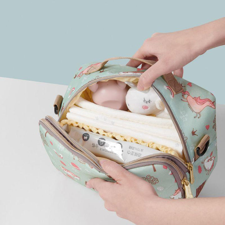 Sunveno Diaper Changing Clutch With Mat - Dream Green - Zrafh.com - Your Destination for Baby & Mother Needs in Saudi Arabia
