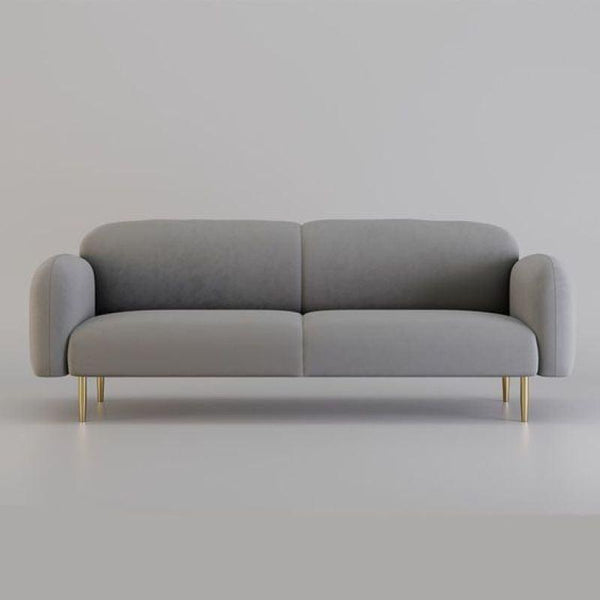 Contemporary Gray Linen 3-Seater Sofa Swedish Wood By Alhome - Zrafh.com - Your Destination for Baby & Mother Needs in Saudi Arabia