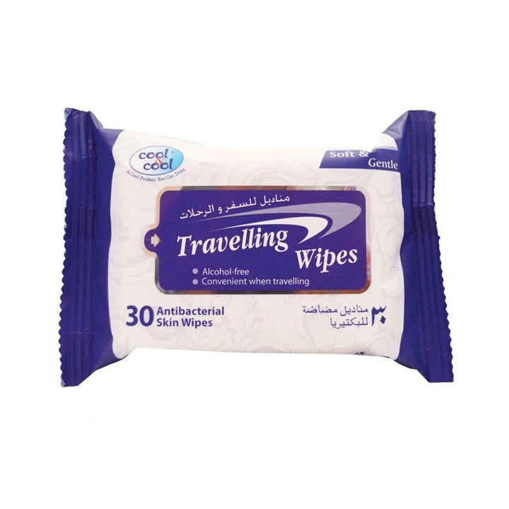 Cool & Cool Travelling Wipes - 30 Wipes - Zrafh.com - Your Destination for Baby & Mother Needs in Saudi Arabia