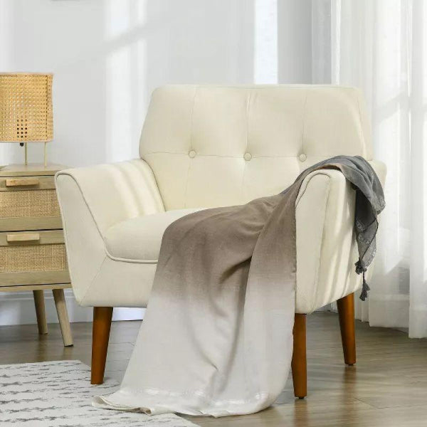 Modern Velvet Arm Chair - White - 90x85x85 cm - By Alhome - Zrafh.com - Your Destination for Baby & Mother Needs in Saudi Arabia