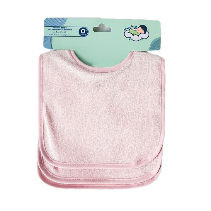 Amchi Baby Waterproof Baby Bibs - 3 Pieces - 0 To 1 Years - Zrafh.com - Your Destination for Baby & Mother Needs in Saudi Arabia