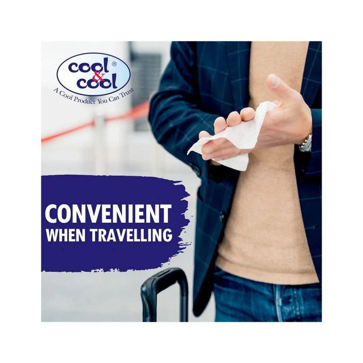Cool & Cool Travelling Wipes Pack of 6 - 180 Pieces - Zrafh.com - Your Destination for Baby & Mother Needs in Saudi Arabia