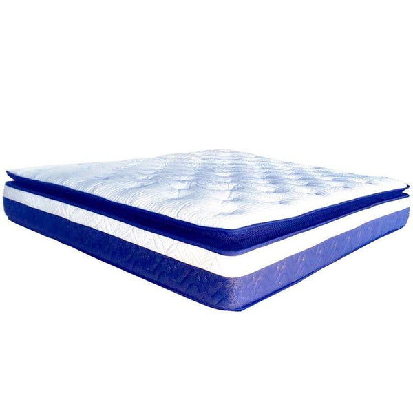 Good Night Mattress 200x180x32 cm - White And Blue by Alhome - Zrafh.com - Your Destination for Baby & Mother Needs in Saudi Arabia