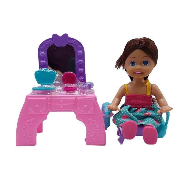 Cute Doll Dresser Playset Pink - 19x5x16 cm - 31-86050-4 - ZRAFH