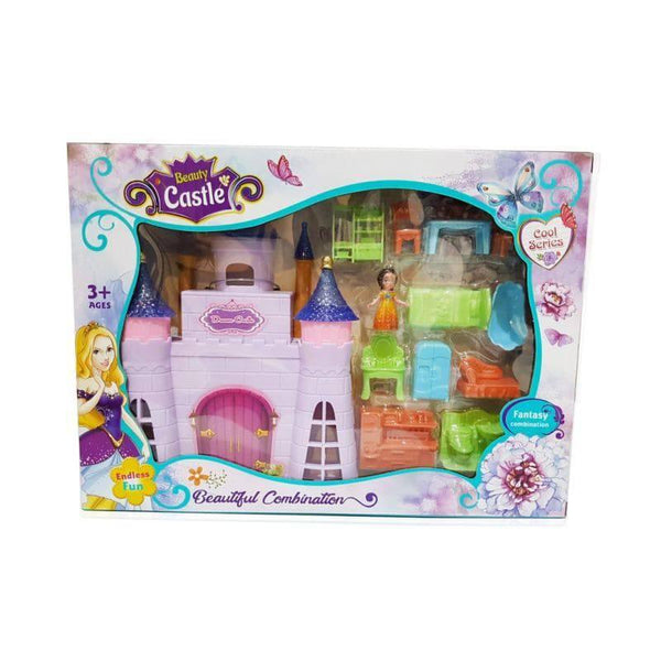 Basmah Castle Toy House Set With Lights & Music - Multicolor - 18-29019AB - ZRAFH