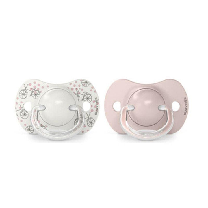 Suavinex Physiological Soother - 0-6 Months - 2 Pieces - A Walk Pink - Zrafh.com - Your Destination for Baby & Mother Needs in Saudi Arabia