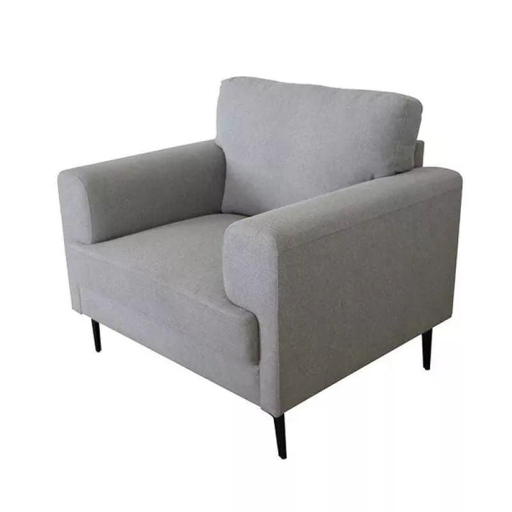 Classic Linen Arm Chair - Grey - 80x85x85 cm - By Alhome - Zrafh.com - Your Destination for Baby & Mother Needs in Saudi Arabia