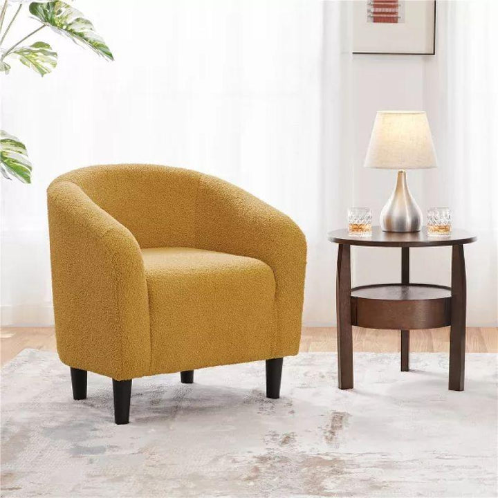 Modern Stylish Boucle Arm Chair - 80x85x85 cm - By Alhome - Zrafh.com - Your Destination for Baby & Mother Needs in Saudi Arabia