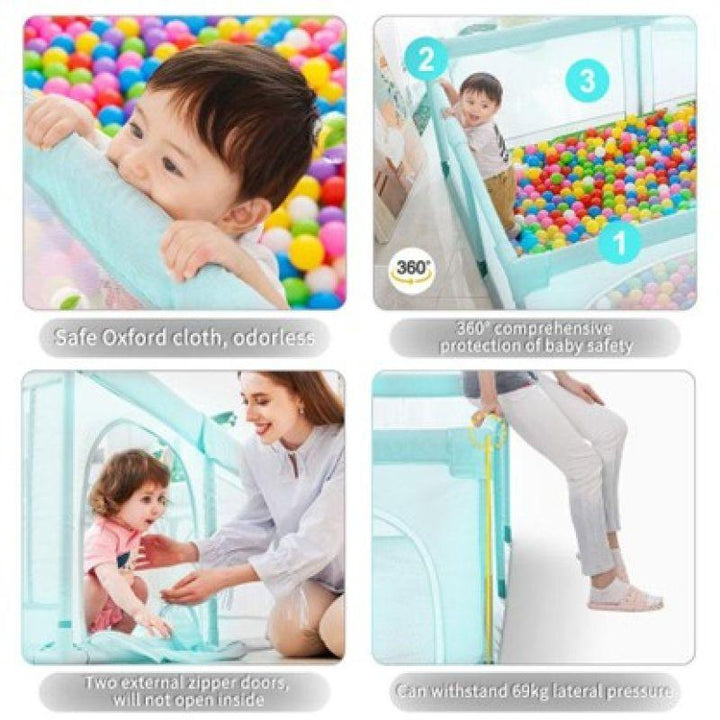 Dreeba Toddler Safe Playpen - 200*180*65 cm - Zrafh.com - Your Destination for Baby & Mother Needs in Saudi Arabia