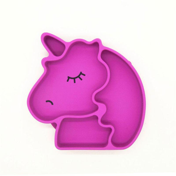 Eazy Kids Silicon Suction Plate - Unicorn Pink - ZRAFH