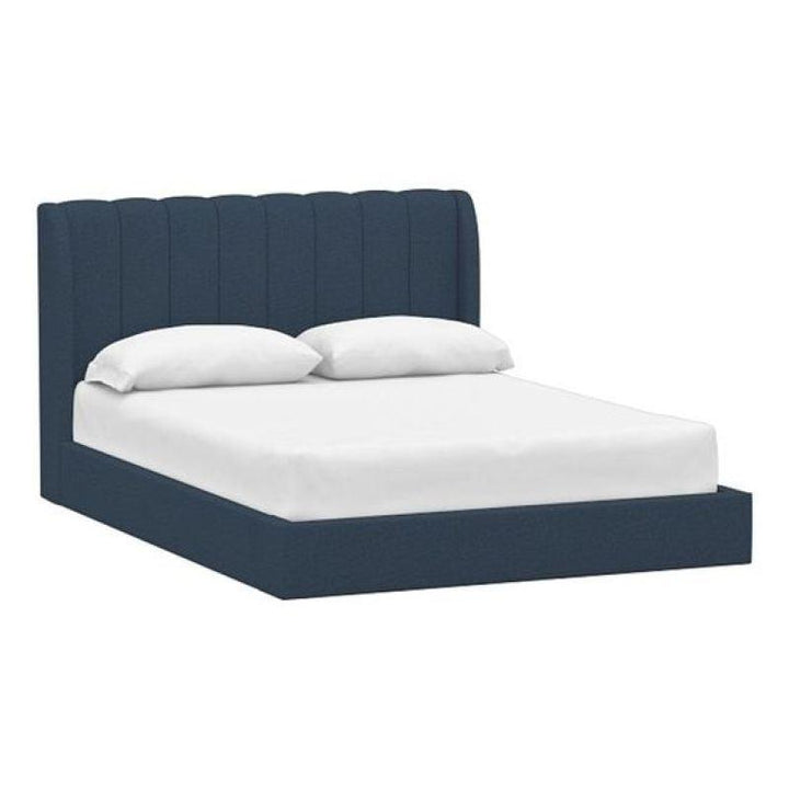 Swedish Wood Chanel Blue Super King Bed By Alhome - Zrafh.com - Your Destination for Baby & Mother Needs in Saudi Arabia