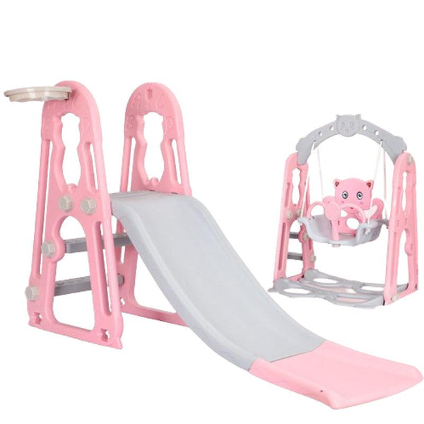 Dreeba 3-in-1 Kids Slide and Swing With Basketball Hoop playset - YT-26-2 - Zrafh.com - Your Destination for Baby & Mother Needs in Saudi Arabia