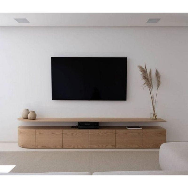 Wood TV Unit for Stylish Entertainment By Alhome - Zrafh.com - Your Destination for Baby & Mother Needs in Saudi Arabia