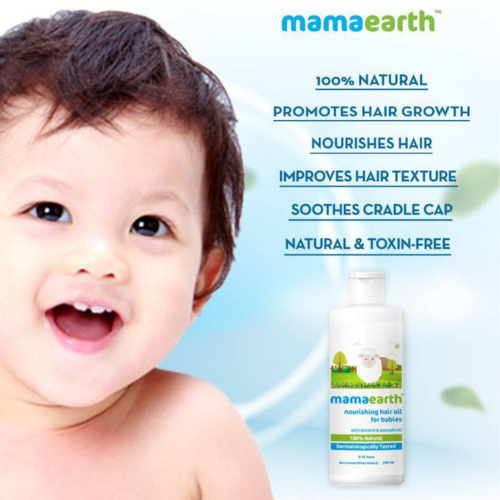 Mama Earth Nourishing Hair Oil - 200 ml - ZRAFH