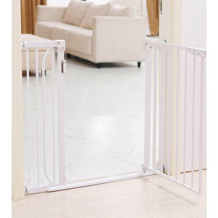 Baby Safe Safety Gate with LED Light - White - Zrafh.com - Your Destination for Baby & Mother Needs in Saudi Arabia