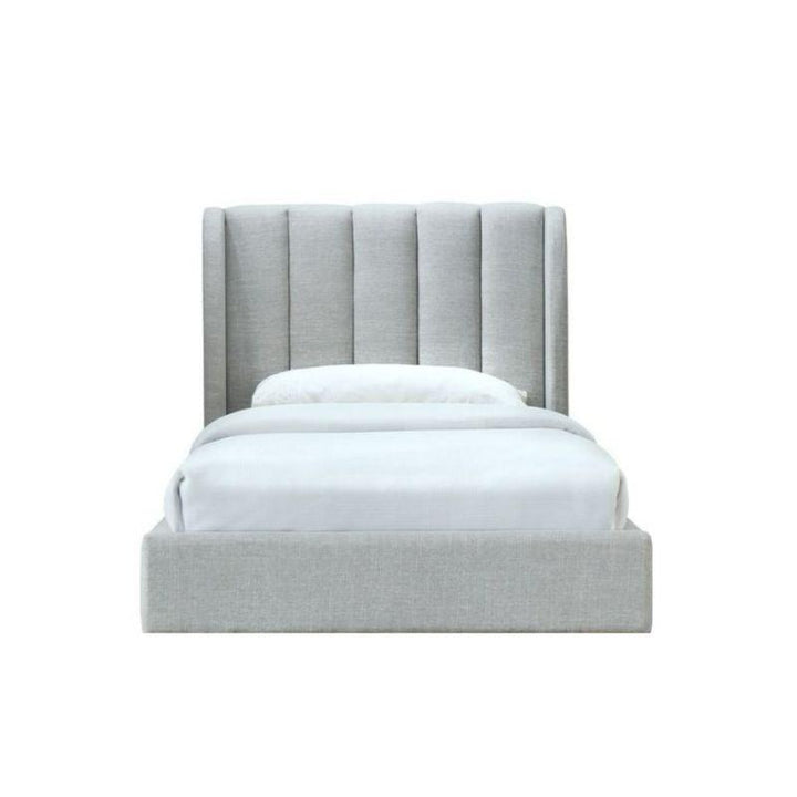 Gray Linen Single Bed Size 120x200 By Alhome - 110110099 - Zrafh.com - Your Destination for Baby & Mother Needs in Saudi Arabia