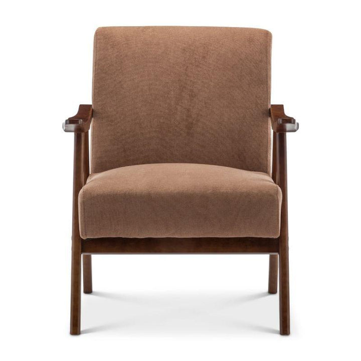 Modern Linen Chair - Brown - 90x85x85 cm - By Alhome - Zrafh.com - Your Destination for Baby & Mother Needs in Saudi Arabia