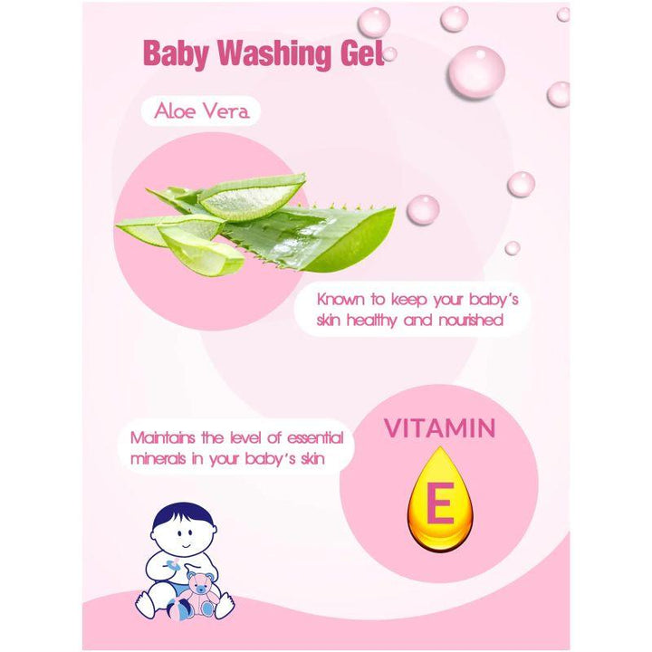 Cool & Cool Baby Washing Gel 500 ml + Free 250 ml - Pink - Zrafh.com - Your Destination for Baby & Mother Needs in Saudi Arabia