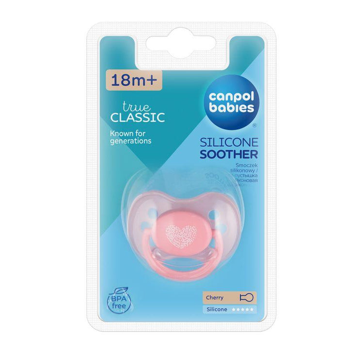 Canpol Cherry Silicone Soother - + 18 m - 1 Piece - Pastelove - ZRAFH