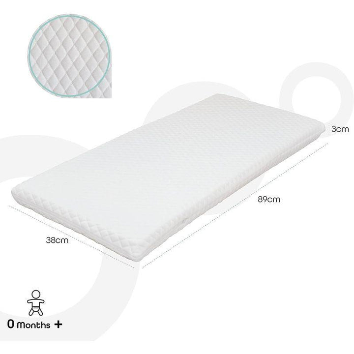 Moon Baby Quilted Crib Mattress - 0m+ - Zrafh.com - Your Destination for Baby & Mother Needs in Saudi Arabia