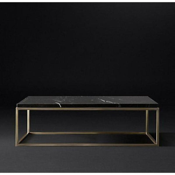 Black Marble Center Table for Modern Luxury By Alhome - Zrafh.com - Your Destination for Baby & Mother Needs in Saudi Arabia