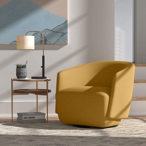 Turmeric Velvet Accent Chair By Alhome - 110111396 - Zrafh.com - Your Destination for Baby & Mother Needs in Saudi Arabia