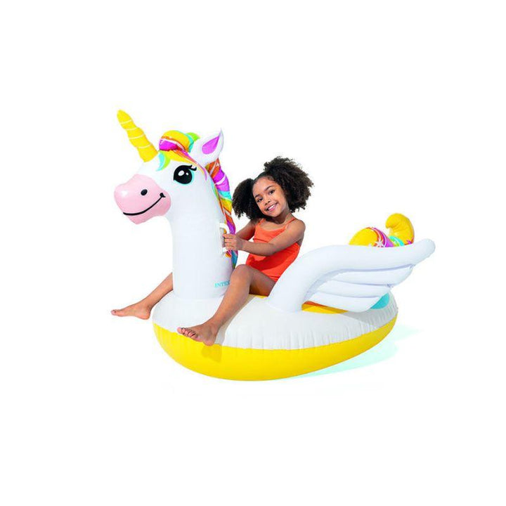 Intex Unicorn Shape Inflatable Swimming Ring - White - Zrafh.com - Your Destination for Baby & Mother Needs in Saudi Arabia