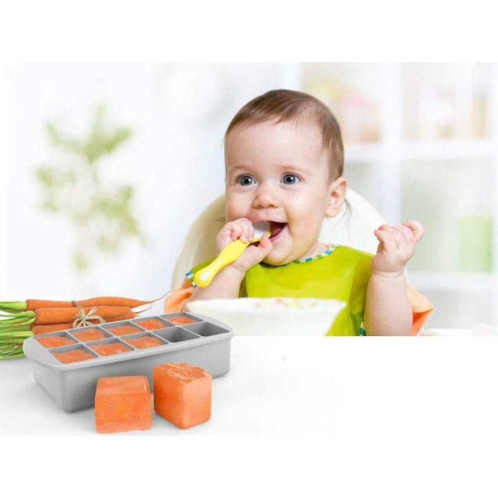 Melii - Silicone Baby Food Freezer Tray - 60 ml - Grey - ZRAFH