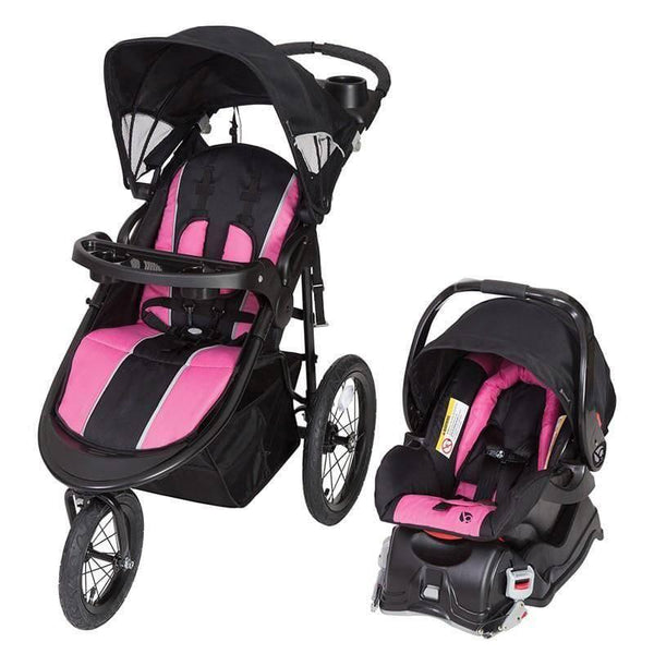 BABY TREND CITY ESCAPE JOGGER travel system - black and pink - ZRAFH