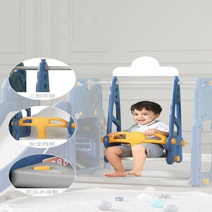 Babylove 4 In 1 Slide With Swing And Car + Basketball - 28-66-5012 - ZRAFH