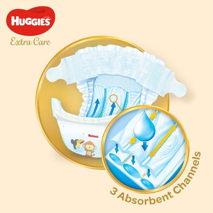 Huggies Extra Care Diapers - Jumbo Pack - Size 5 - 60 Diapers - Zrafh.com - Your Destination for Baby & Mother Needs in Saudi Arabia