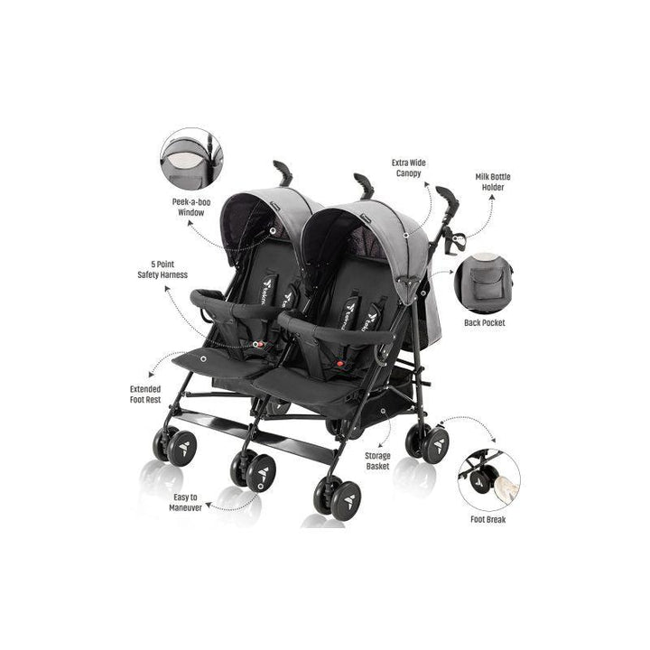 Teknum Twin Stroller Fellow - Zrafh.com - Your Destination for Baby & Mother Needs in Saudi Arabia