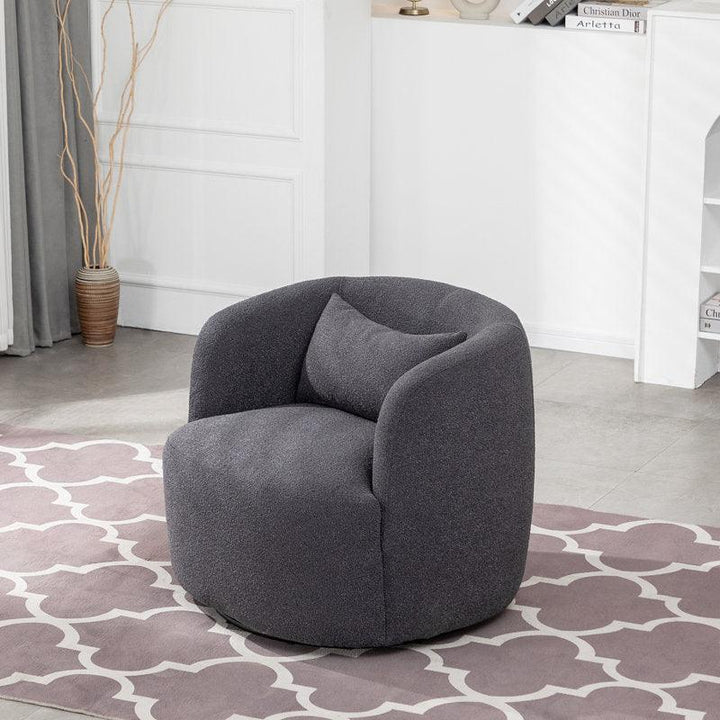 Modern Ergonomic Boucle Arm Chair - 80x85x85 cm - By Alhome - Zrafh.com - Your Destination for Baby & Mother Needs in Saudi Arabia