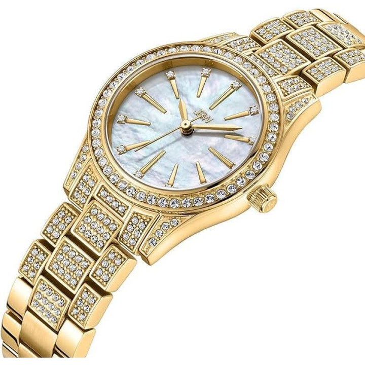 JBW Cristal Spectra 0.06 ctw Diamond Women's Watch - Gold - J6392-A - Zrafh.com - Your Destination for Baby & Mother Needs in Saudi Arabia