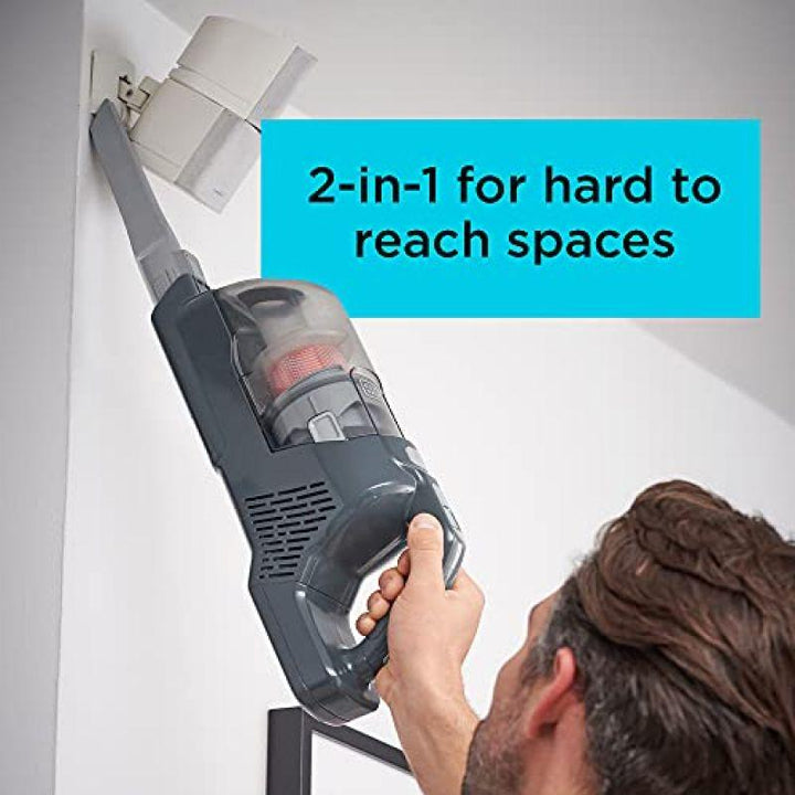 Black And Decker 2 in 1 Vacuum Cleaner - 18 V - Grey - Zrafh.com - Your Destination for Baby & Mother Needs in Saudi Arabia