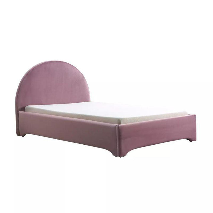 Kids' Pink Fabric Upholstered MDF Bed: Playful Charm, 120x200x140 cm by Alhome - 110112756 - Zrafh.com - Your Destination for Baby & Mother Needs in Saudi Arabia